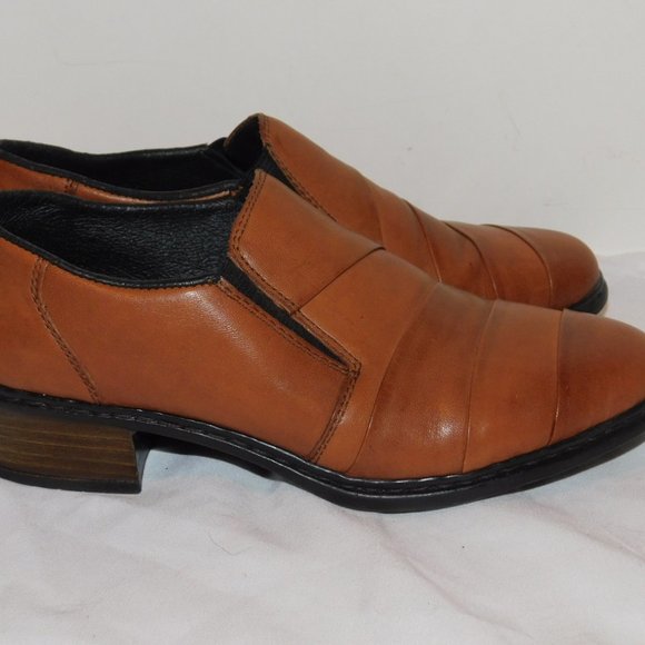 Rieker Leather Slip On Shoes Size 4 - Picture 3 of 8